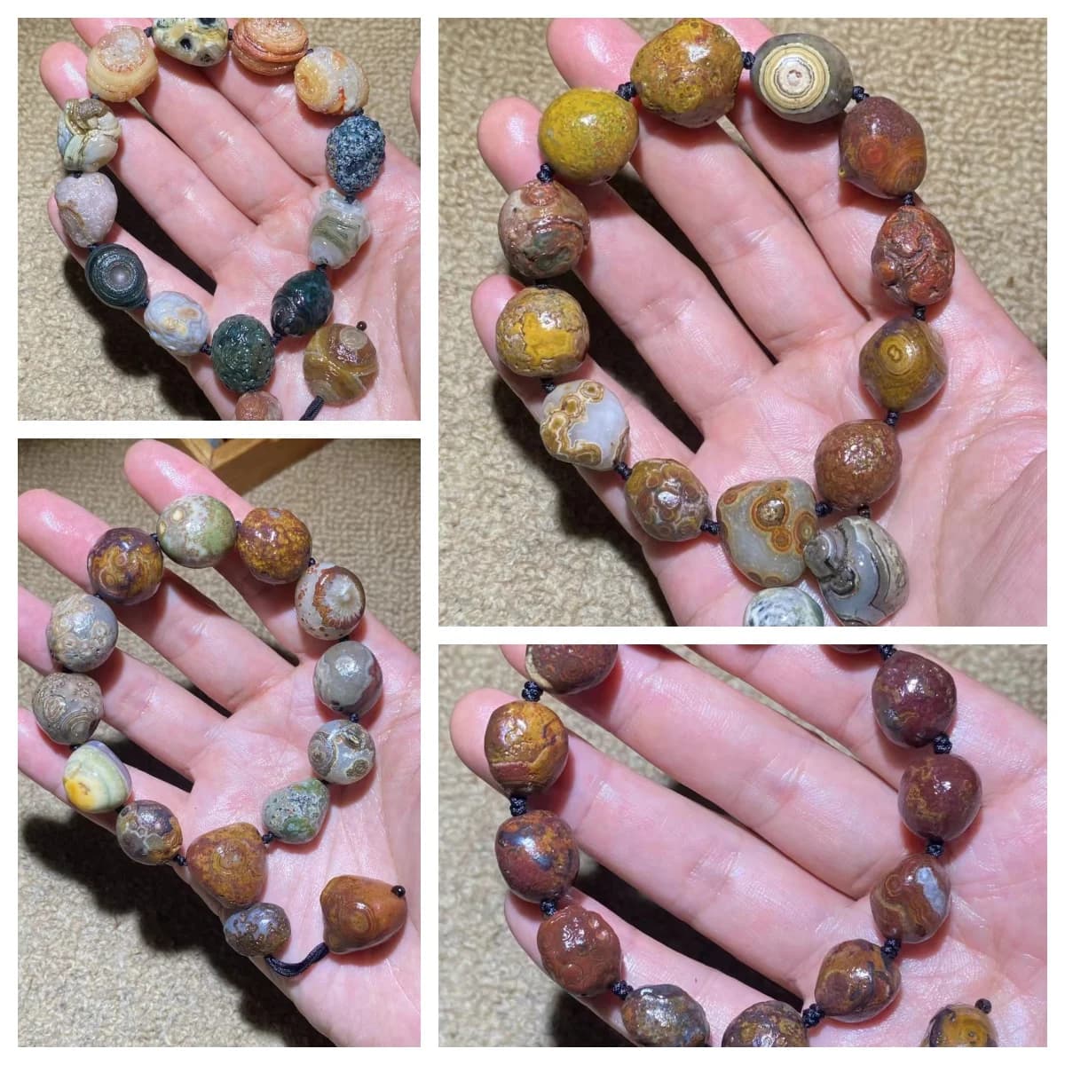 1 pz/lotto Gobi Agate bracciale in pietra grezza naturale da collezione rara nel mondo amuleto miracoloso a forte energia da uomo e da donna