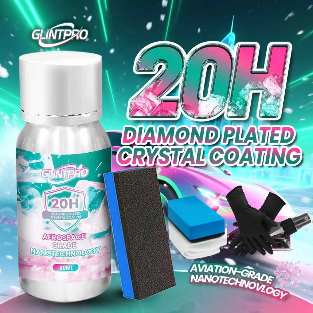 Smalto per auto 20H Rivestimento in ceramica per auto Lucido a lunga durata Antigraffio Idrofobico Rivestimento in cera per auto Prodotti per la cura dell'auto (30 ml)
