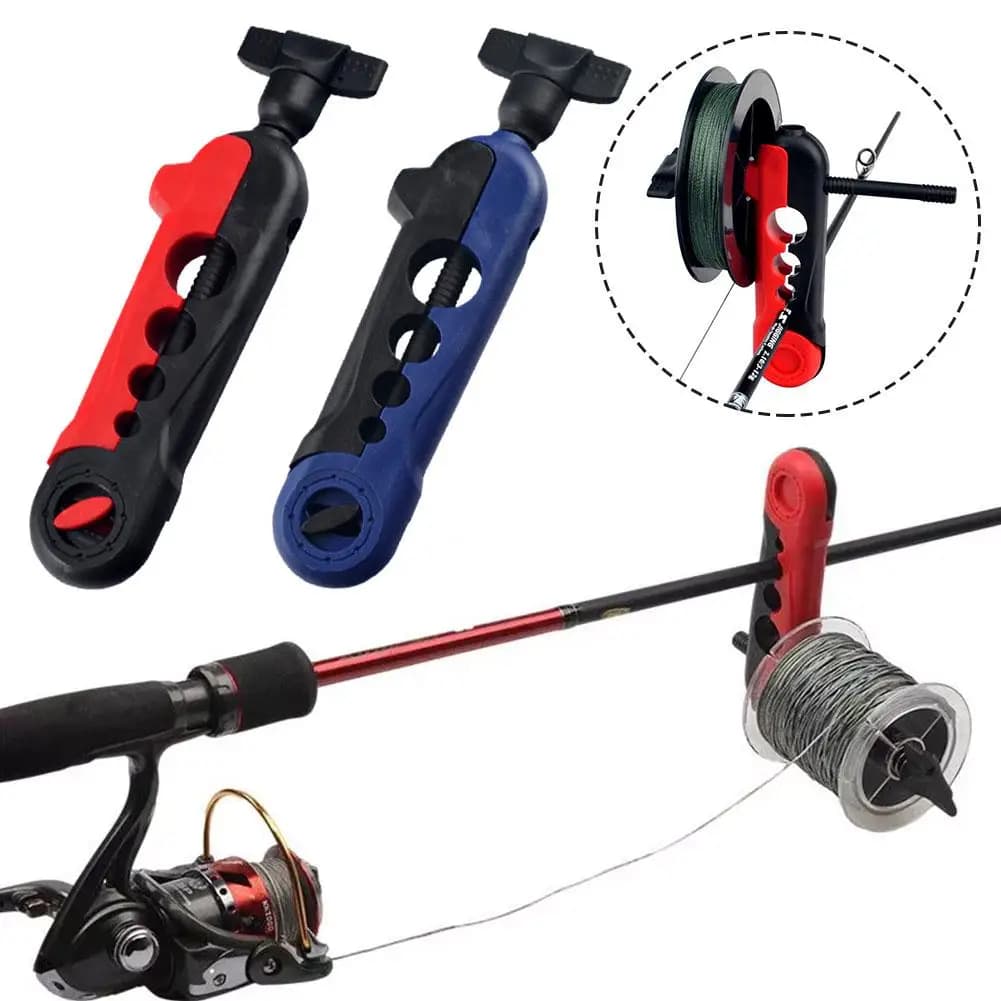 Avvolgitore per canna da pesca Comodo morsetto per lenza da pesca per varie dimensioni di bobine Avvolgitore per lenze Strumenti per baitcasting rotanti