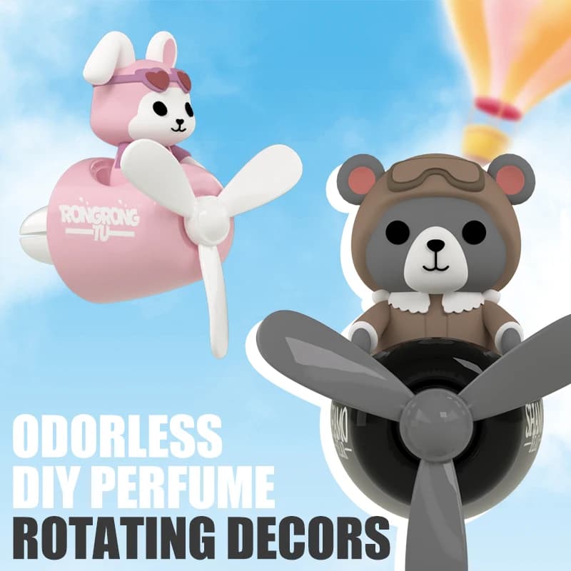 Perfume No Perfume Fragrance DIY Air Ornament Pilot Bear Deodorants For Car Decorative Accessories Diffuser With Spice Clip Fresh Fun