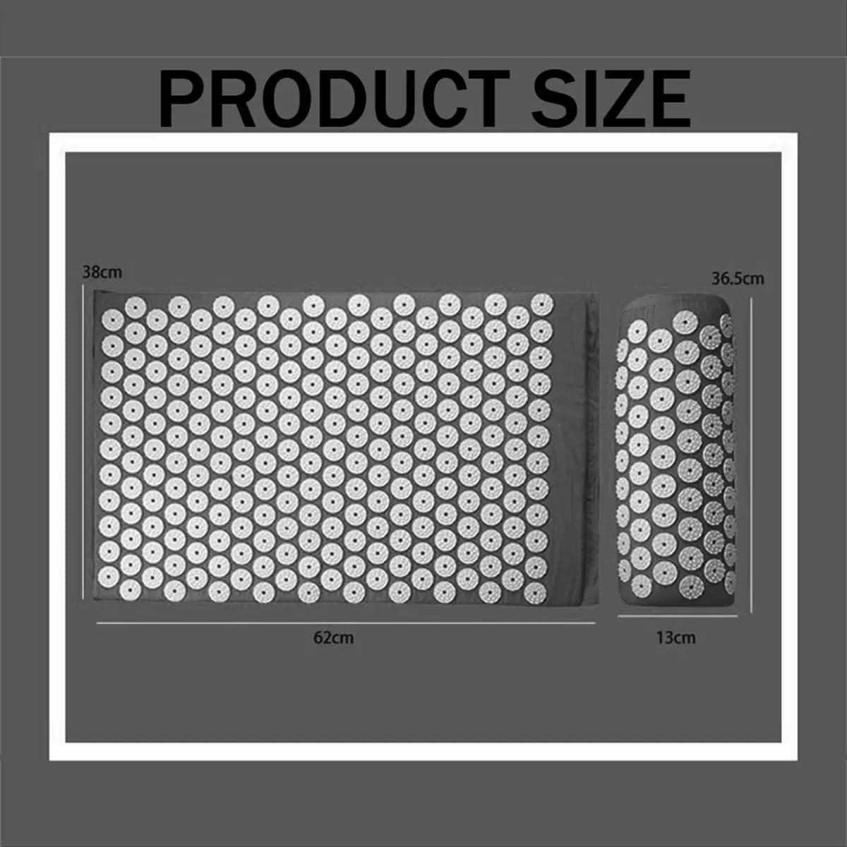 Sports acupuncture mat, fitness mat, home yoga mat, office, sports lovers, 26X16 inch, black
