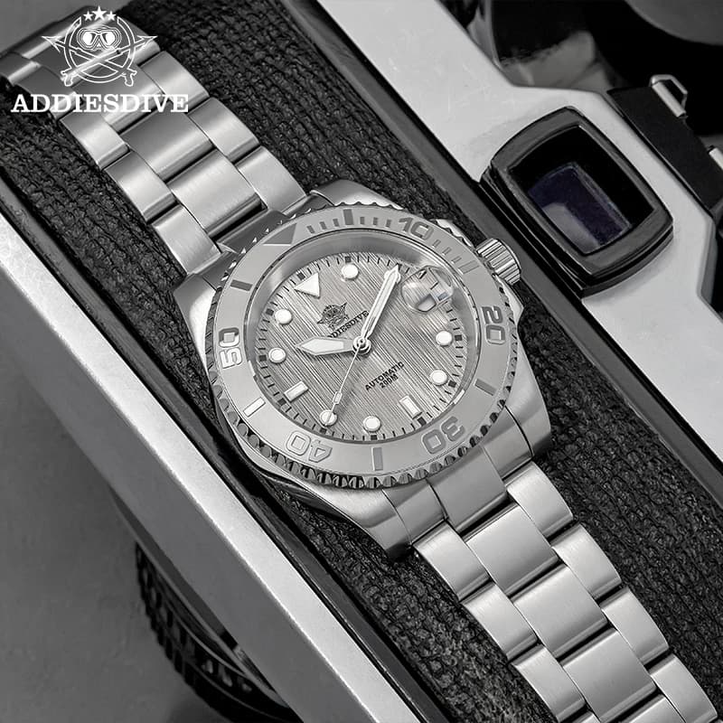 ADDIESDIVE Classics Watch Diving Sapphire Glass 20Bar Waterproof BGW9 Automatic Luminous Stainless Steel Watches For Men New AD2087