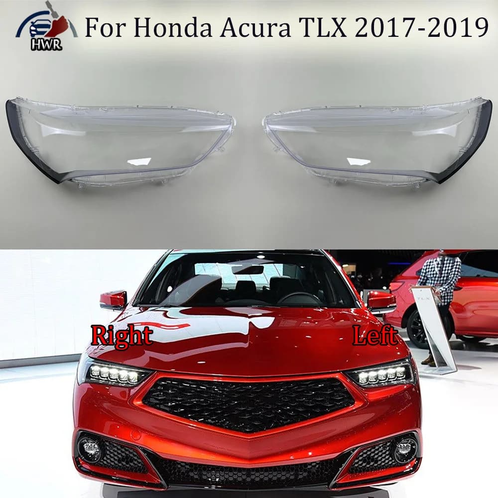 Per Honda Acura TLX 2017 2018 2019: Maschera Trasparente per Alloggiamento Faro, Copertura Guscio Faro in Plexiglass, Sostituzione Lente Originale