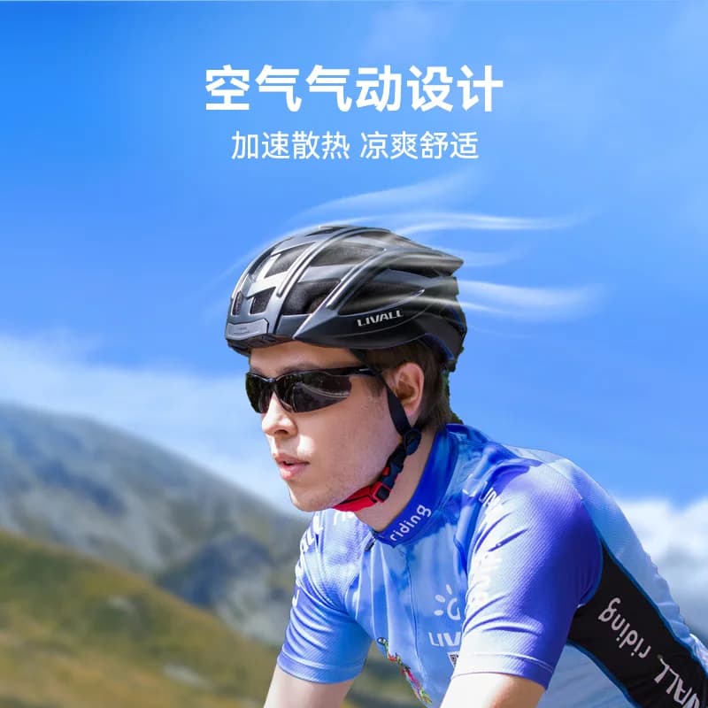 Bici da strada di montagna per bicicletta con casco Bluetooth da guida sicura e intelligente