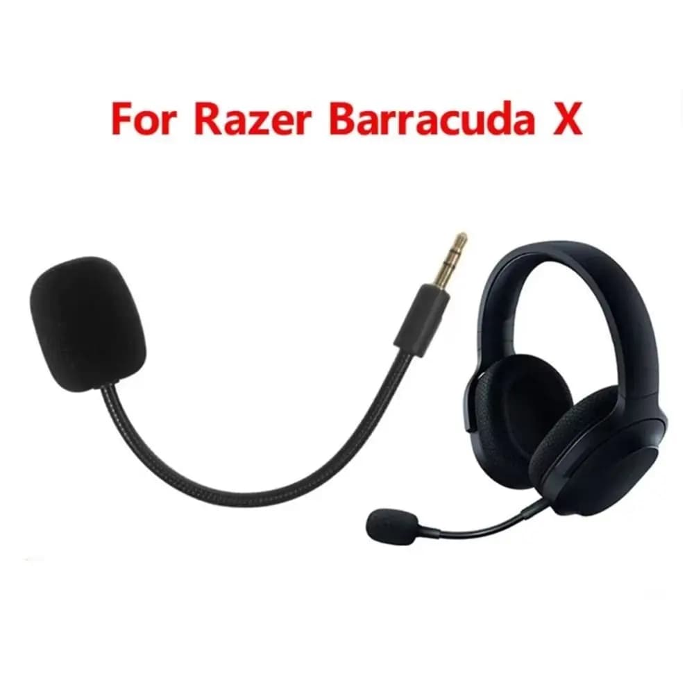 Detachable Game Headset Mic Flexible 3.5mm Gaming Microphone Boom Noise Canceling Universal Game Mic for Barracuda X