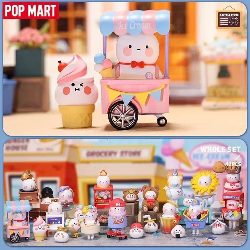 Pop Mart Bobo Coco A Little Store Series Blind Box Cute Anime Figure Collectible Doll Ornament Toy Surprise Gift