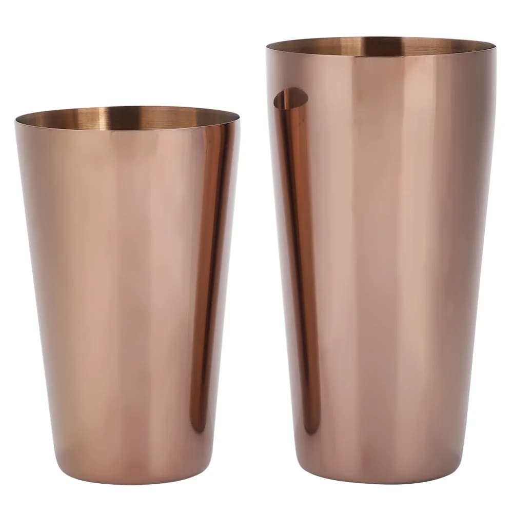 2 piece Premium 304 Stainless Steel Cocktail Shaker Set Simple Design Bar Shaker Set Stainless Steel Shaker For Bartenders