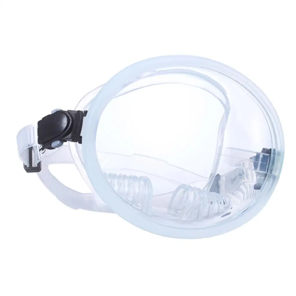 Single Lens Full Face Swimming Mask Blocking Tempered Glass Anti Fog Snorkel Goggles for Underwater Mask Strap Cover