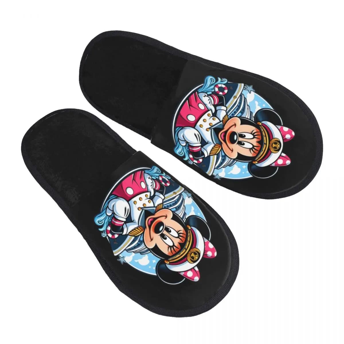 Pantofole Personalizzate da Donna con Stampa Mickey Mouse, Morbide e Calde in Memory Foam, Ciabatte Soffici per Interni ed Esterni