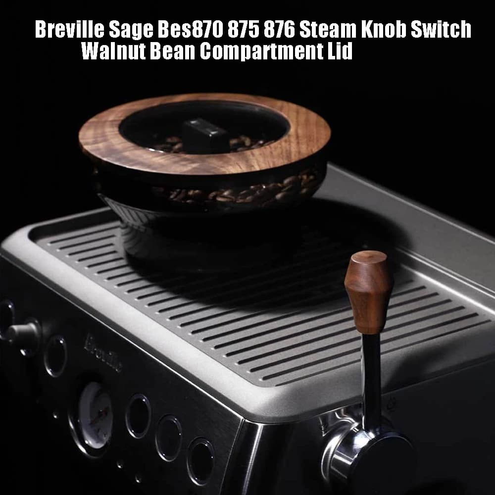 Breville Sage Bes870 875 876 Coffee Machine Switch Steam Dust Switch for Coffee Machine Modified Leverage Walnut Buckle Room Cover