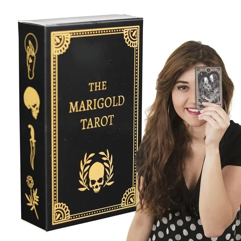 Carte dei Tarocchi Marigold, giochi da tavolo per riunioni di famiglia, divinazione, predizione del futuro, carte oracolo, gioco da tavolo per il tempo libero e l'intrattenimento