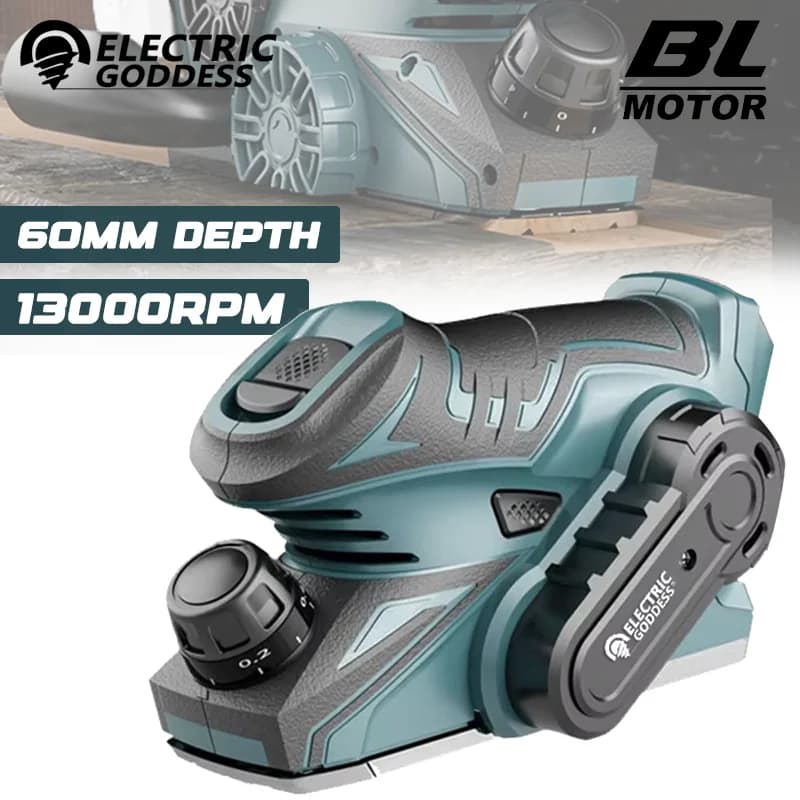 13000 giri/min senza spazzole mini pialla elettrica senza fili pialla portatile taglio del legno fresatura incisione strumento per Makita 12V batteria pin