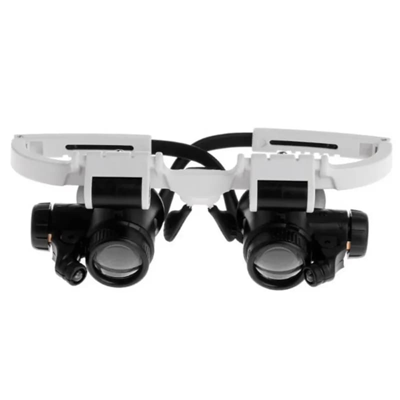 Multi Lens Headband Magnifier Glasses LED Light Illuminated Adjustable Head Mount Magnifying Glass Set Boxed for Daily Use
