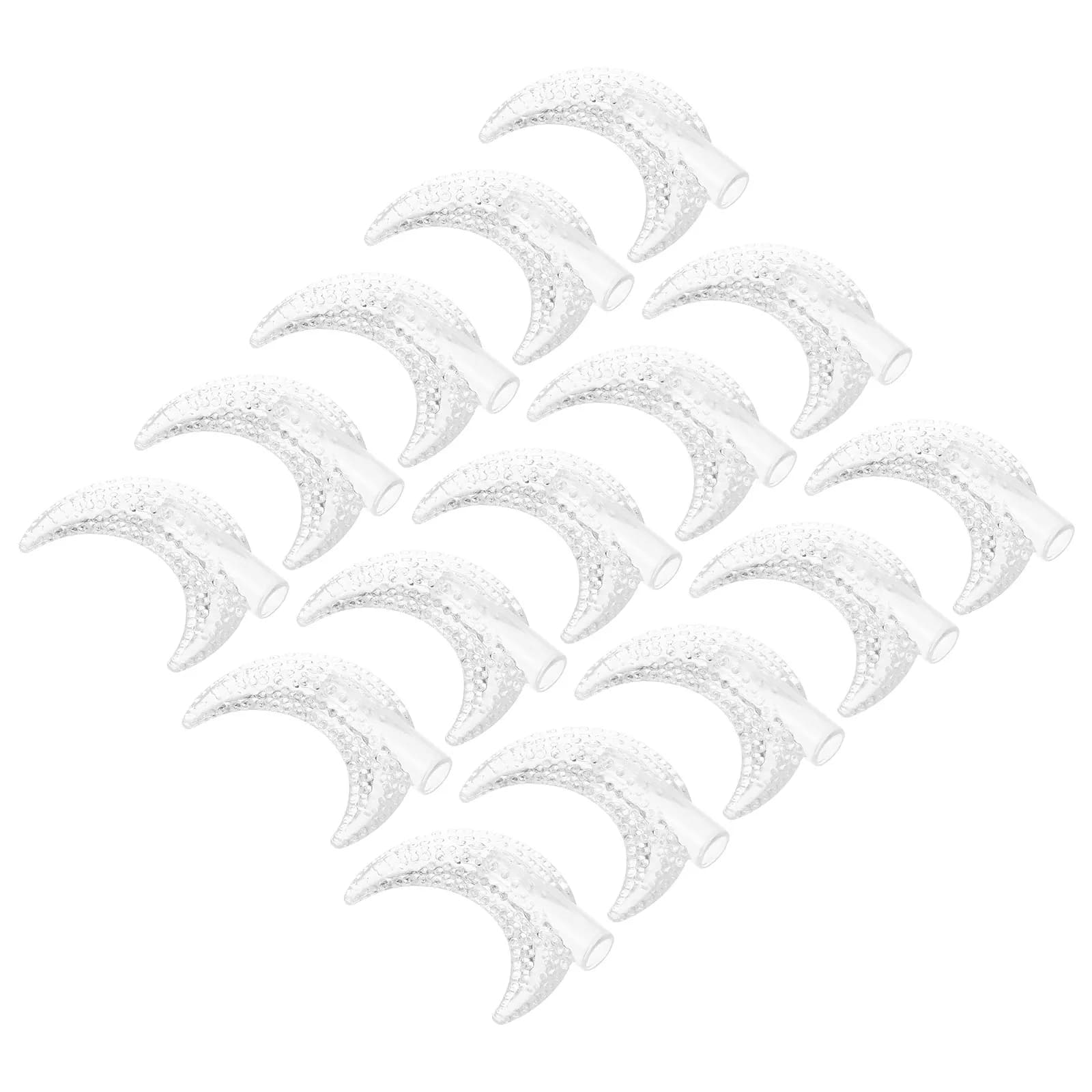 100 Pezzi Coprilampada a Forma di Luna in Plastica per Luci a Corda, Decorazioni per Feste e Matrimoni, Uso Interno ed Esterno