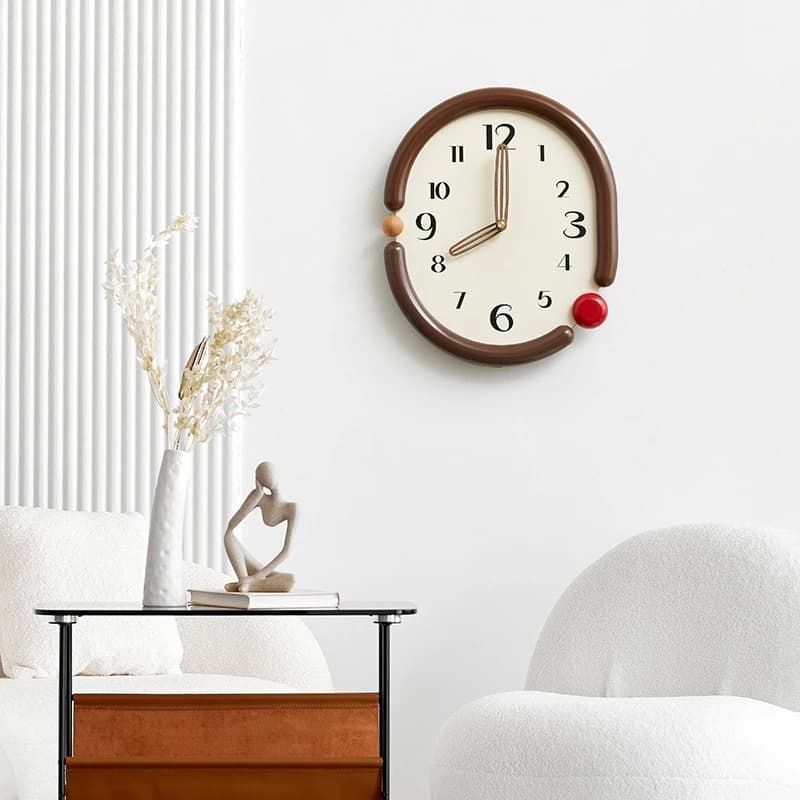 Orologio da parete senza fori, per soggiorno, stile semplice, lusso discreto, da appendere.