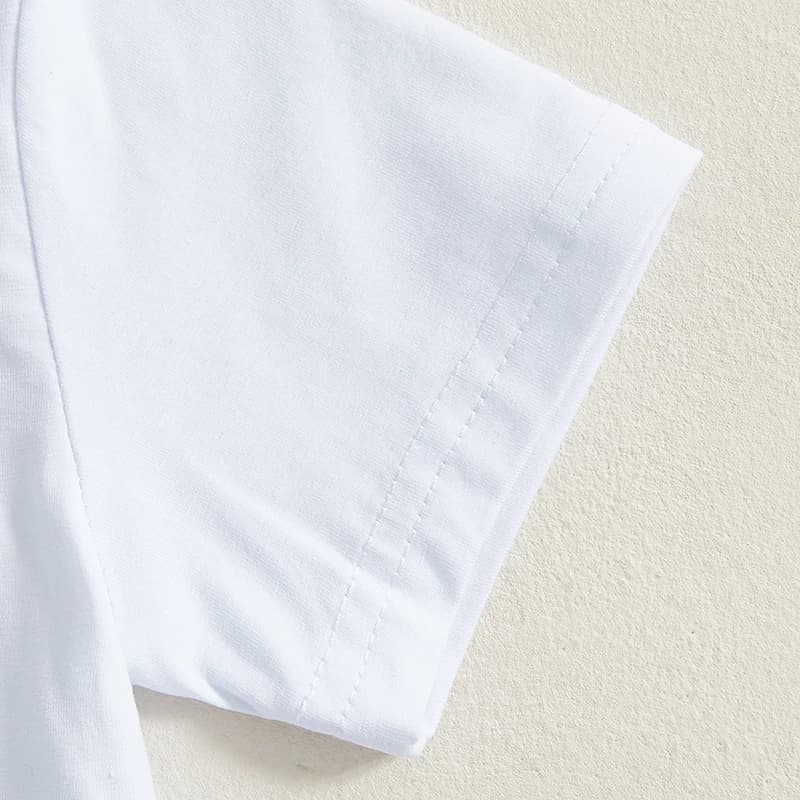Set da due pezzi per appassionati di golf per neonati, maglietta a maniche corte e pantaloncini scozzesi con elastico in vita per bambini alla moda