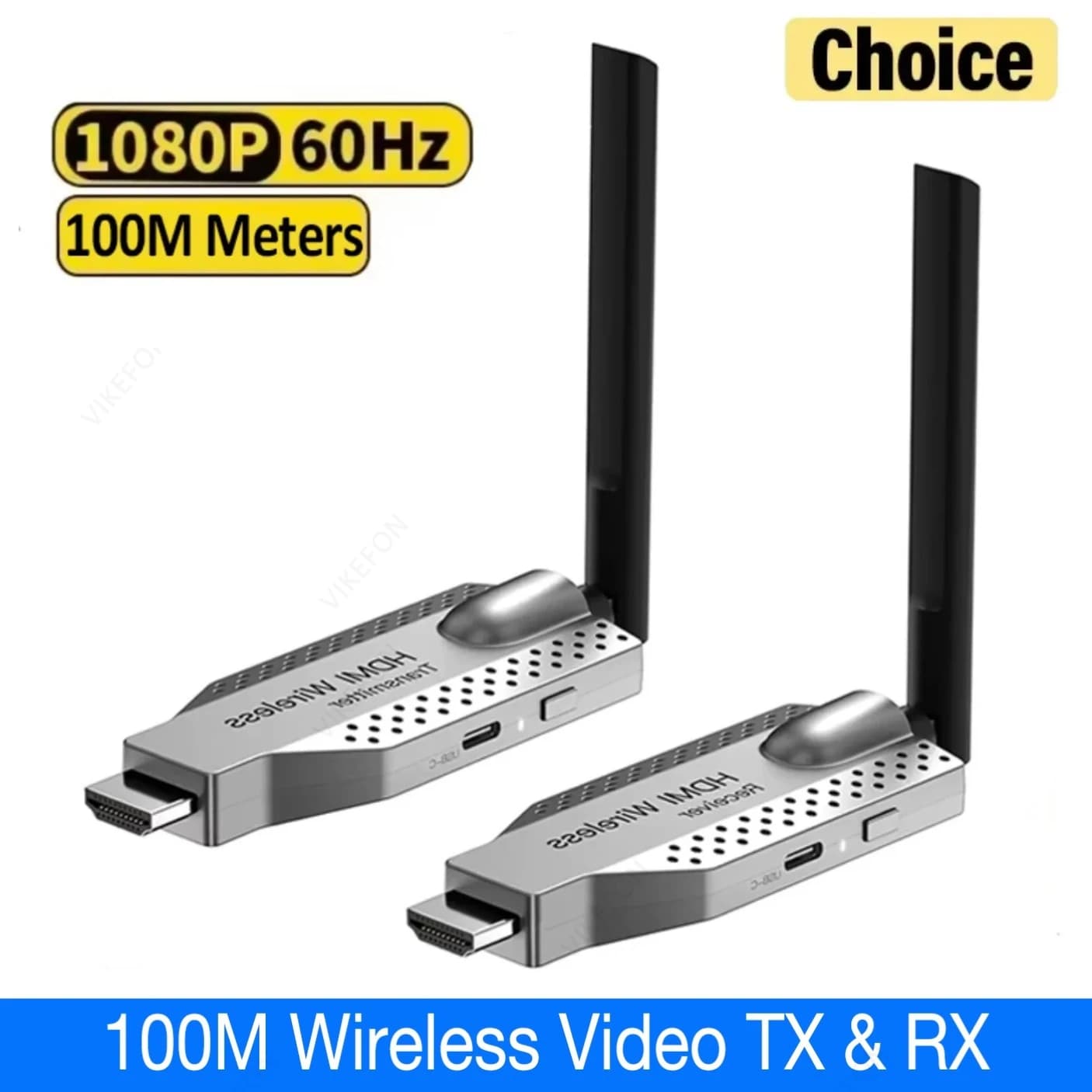 HDMI compatible video transmitter receiver 5G 100M Wireless TV extender Kit Stick Dongle Adapter 1080P for TV Box PC Projector