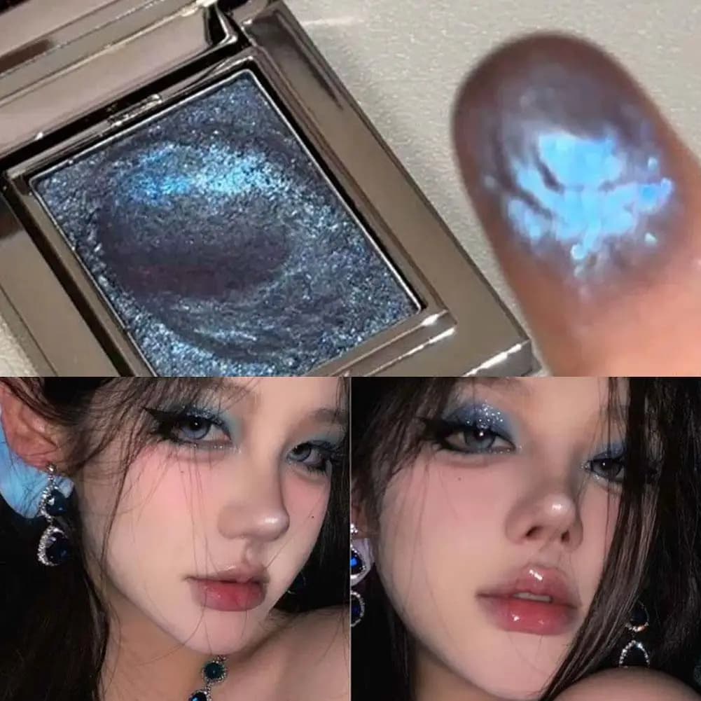 Smooth blue chameleon plate smoked Bronze metallized Green Purple Diamond Lighting Potato pure Glitter Evidence