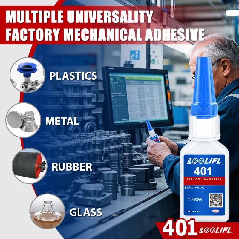 Super glue for plastic, cyanacrylate-based adhesive for PLA, acrylic, metal, DIY, with anti-inhilation cap, waterproof, heat-resistant