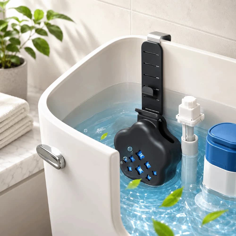 Silicone Toilet Tank Tablet Holder Solid Dispenser Hanging Design Deodorizer Hanger Easy Install Replacement Part