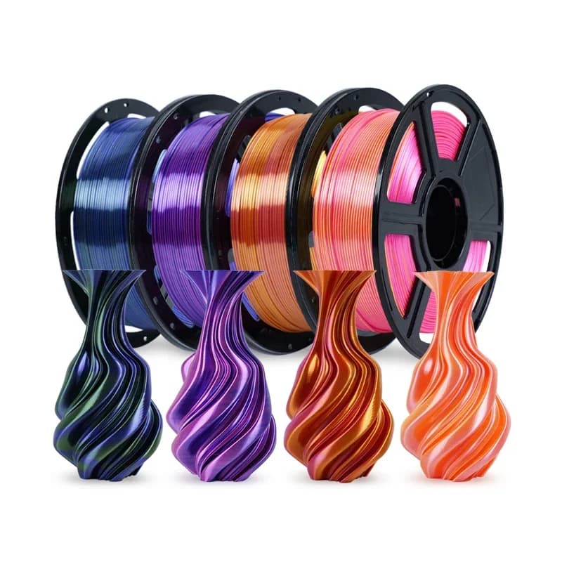 1KG 1,75mm Doppio colore bicolore PLA+ filamento seta arcobaleno PLA 1KG