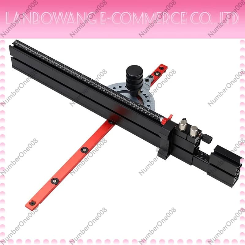 Suitable for Woodworking Oblique Cutting, Table Saw, Band Saw, Adjustable Angle Push Handle, Wooden Board Sawing Auxiliary Tool