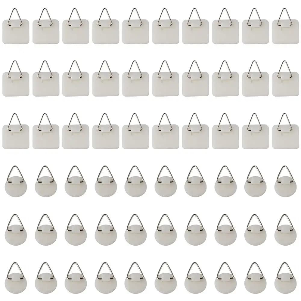 Appendiabiti adesivo invisibile portapiatti verticali appendini per foto adesivi in plastica senza chiodi ganci per cornici per foto appiccicose