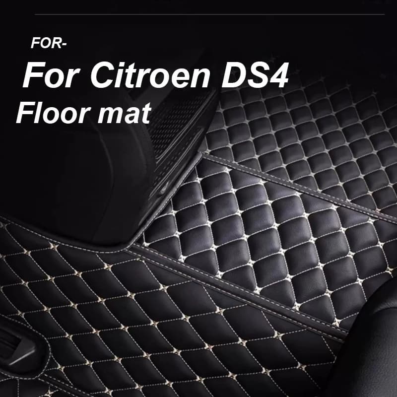 LUXURY Car Floor Mats For Citroen DS4 DS 4 NX 2010~2018 Anti Dirty Pad Durable Rugs Leather Mat Waterproof Car Accessories 2017
