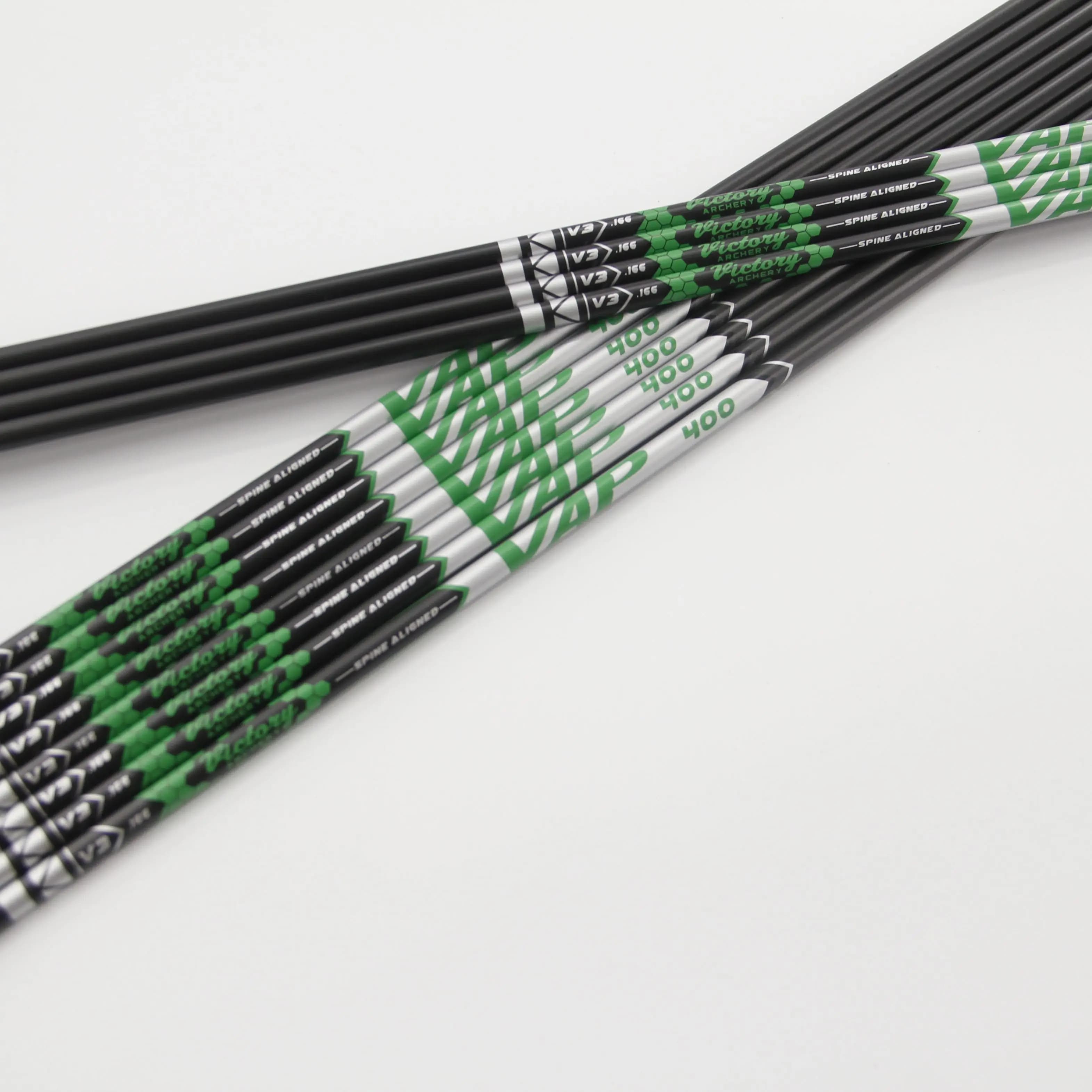 4.2mm Victory VAP V3 Carbon Arrow Shafts Spine 350 400 500 600 700 800 900 1000 1100 Length 30.5Inch Free Cut Archery 12Pcs