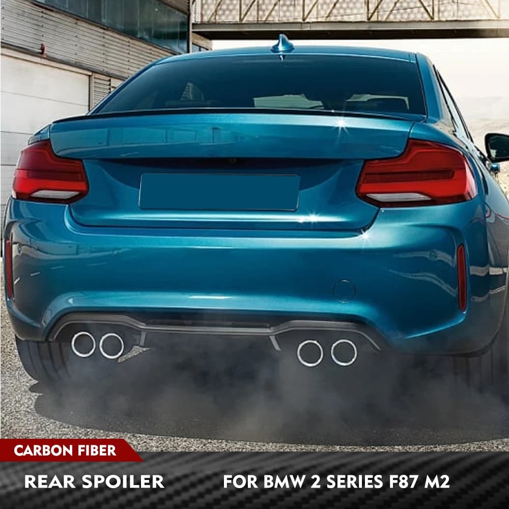 Spoiler Posteriore in Fibra di Carbonio per BMW Serie 2 F22 F87 M2 2015-2021, Alettone per Bagagliaio, Kit Carrozzeria