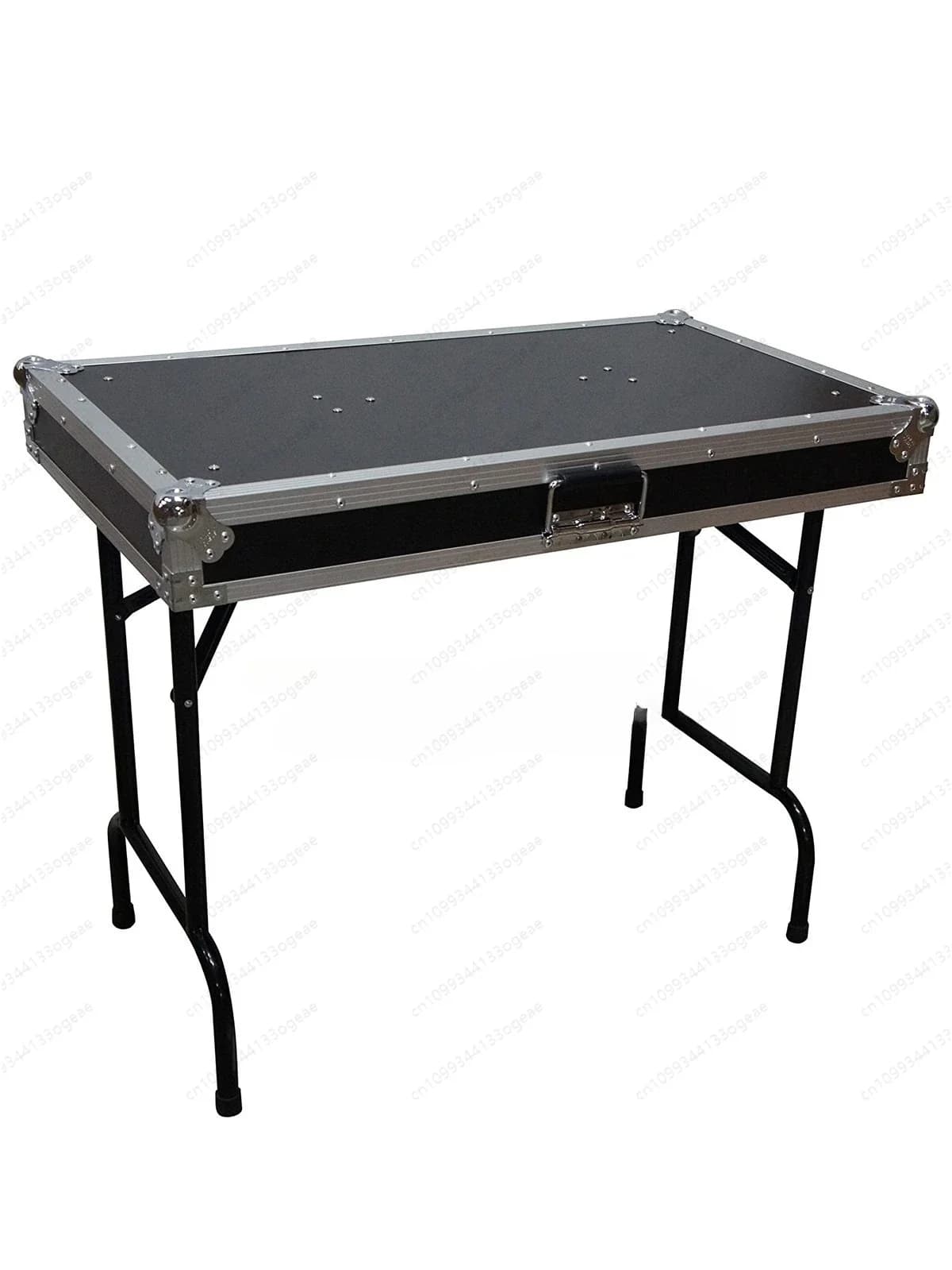 Portable DJ Stand Table Mixer Laptop Controller Stand with Case Air Flight Case for Disc Player Turntable