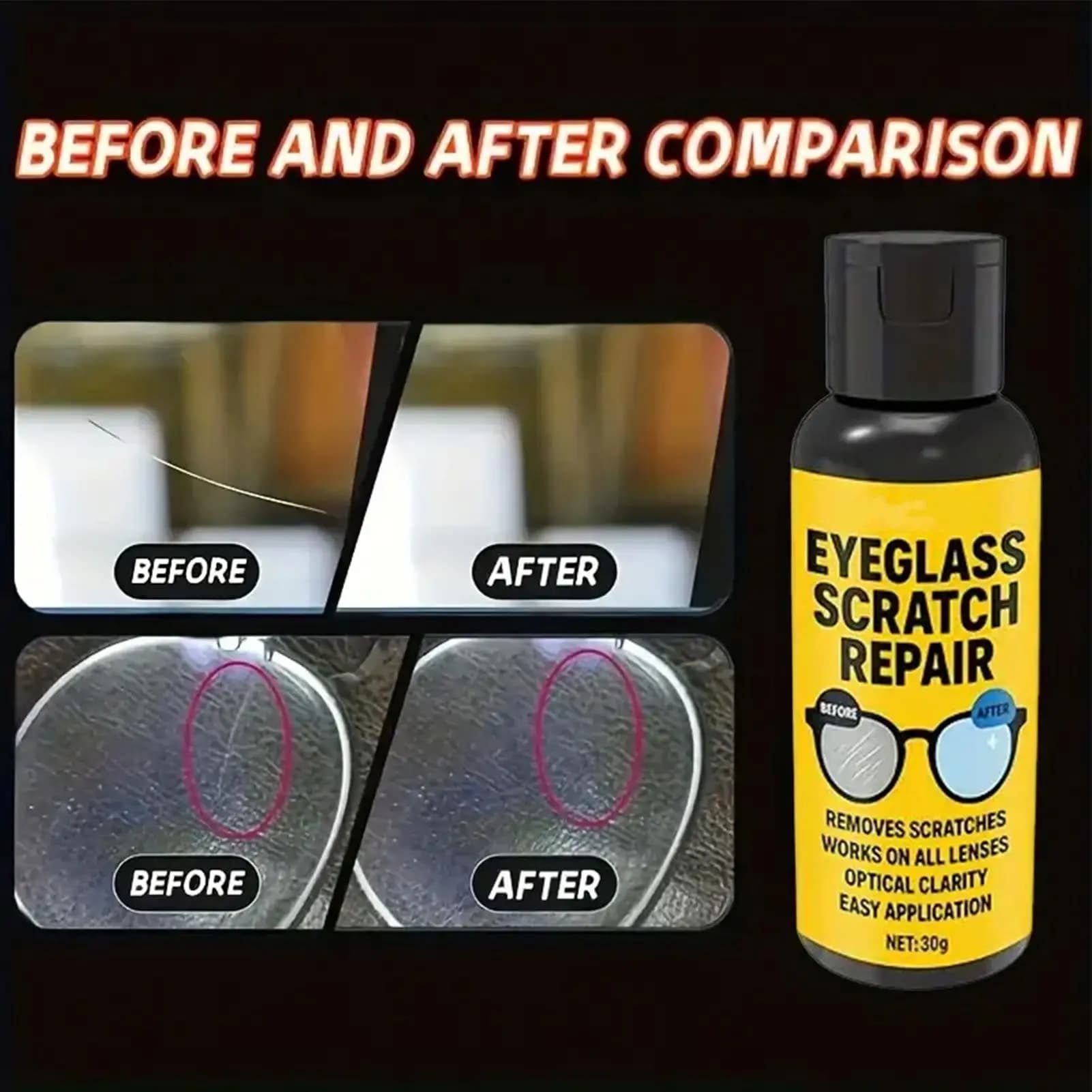 Multi-surface Sweater and Anti-fog Cleaner - Polishing Composite for glasses, sunglasses, camera lenses, windscreen, windows