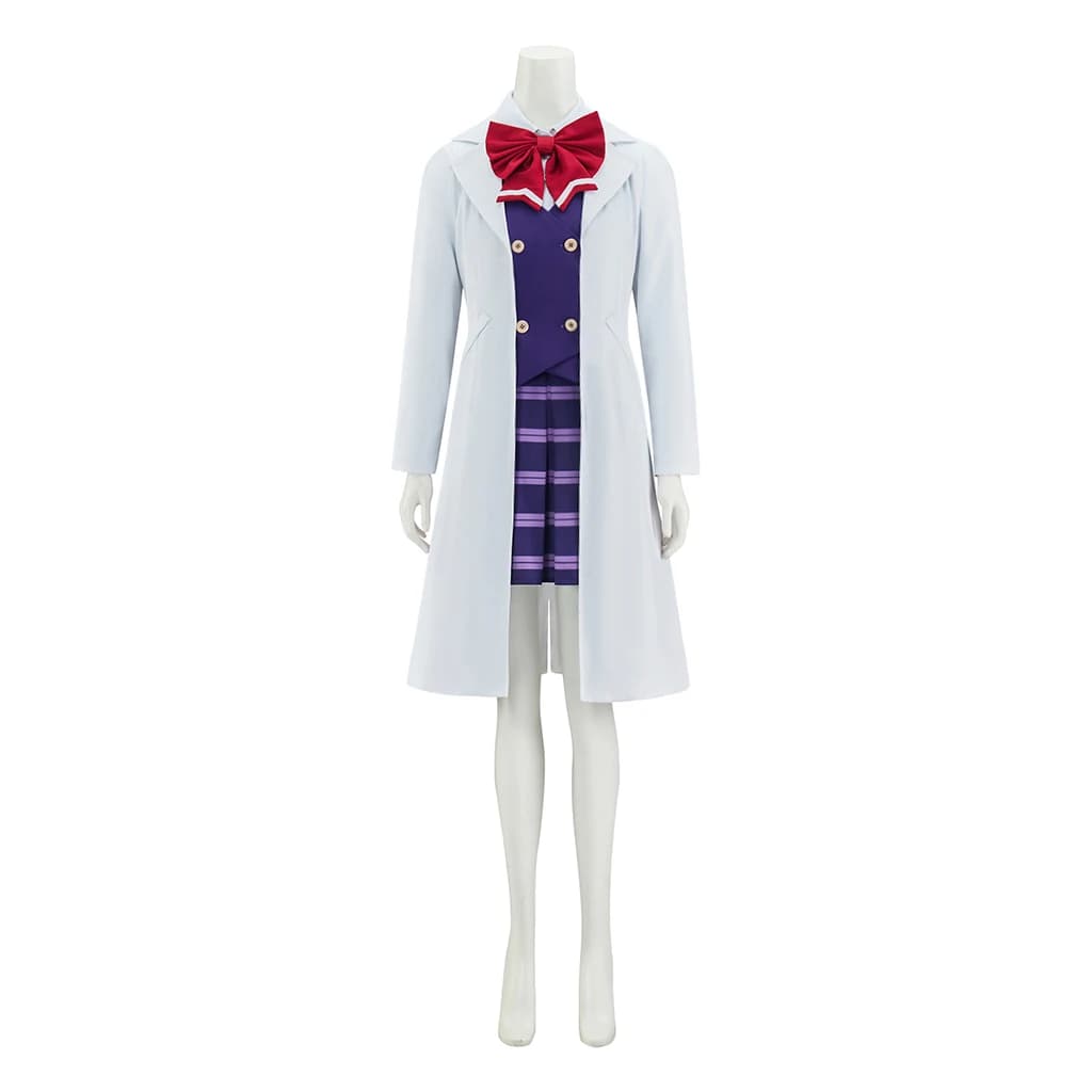Ace Lawyer Akane Houzuki Cosplay Costume Ema Skye Uniforme Top Gonne Jacket Set Complete Halloween Dressing Role Game Dress