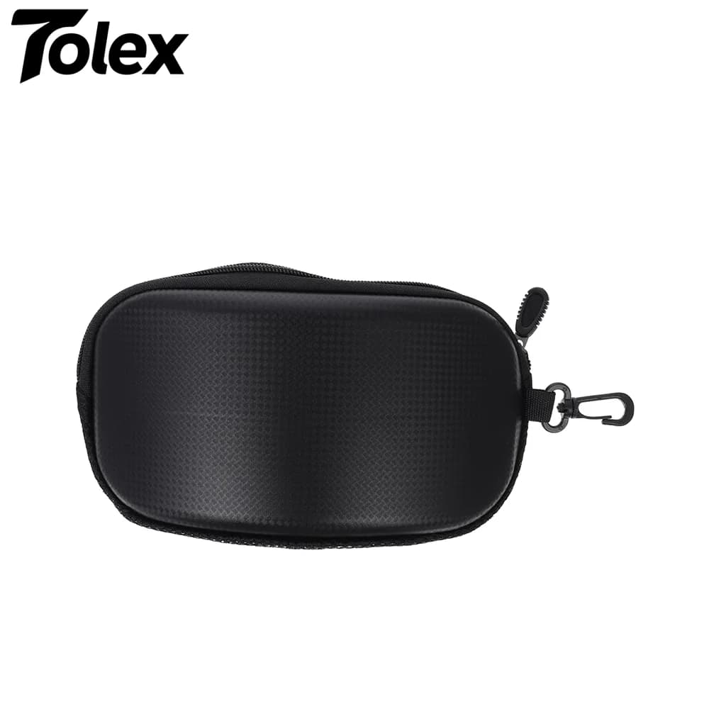 Tolex Occhiali da sci portatili Custodia rigida in EVA con cerniera Scatola portaoggetti compatta e leggera per riporre accessori da sci facili da trasportare