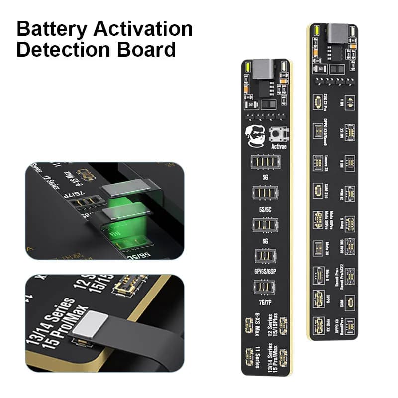 MECCANICO F018 F009 Battery activation detection card Smart identification for phone 5-15 Pro Max Android phone activation