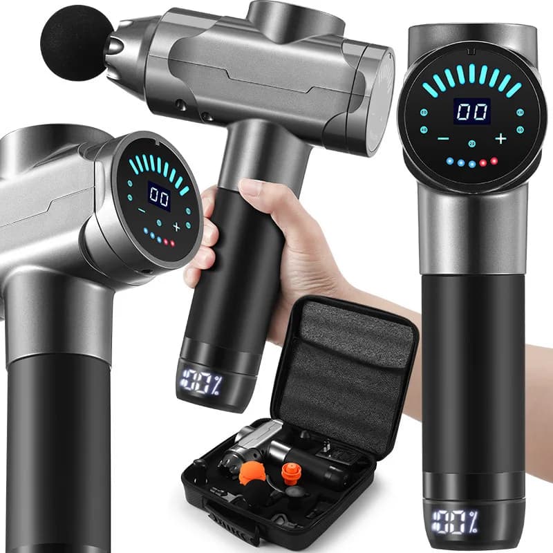 Fascial Gun, Muscle Relaxation and Exercise, Portable Massage Device, Multi-Functional Pain Relief Tool