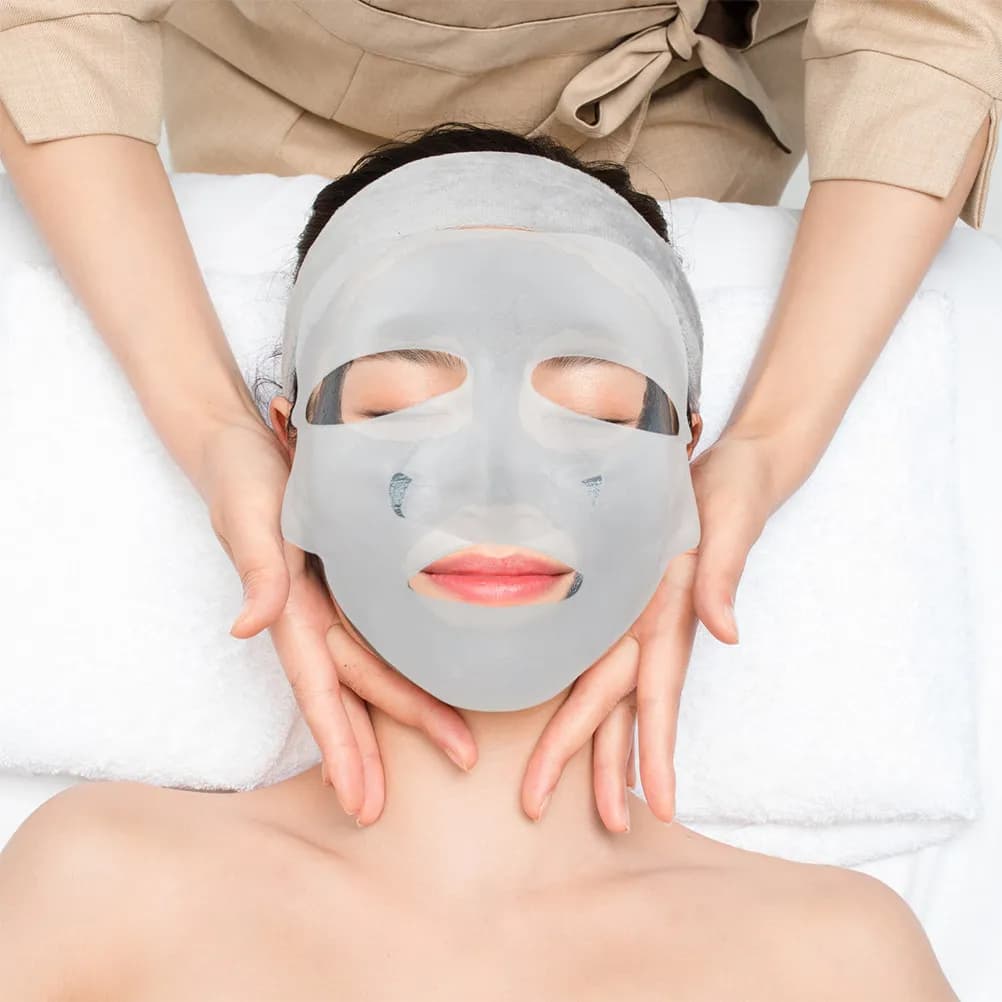 2 Pezzi Copri-Orecchio in Silicone per Maschera Facciale, Riutilizzabile, Maschera 3D, Strumento Idratante per la Cura della Pelle, Previene l'Evaporazione, Cura del Viso