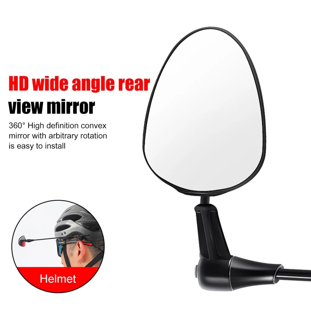 Mountain Bike Rear View Reflector Adjustable MTB Road Bicycle Helmet Mirrors