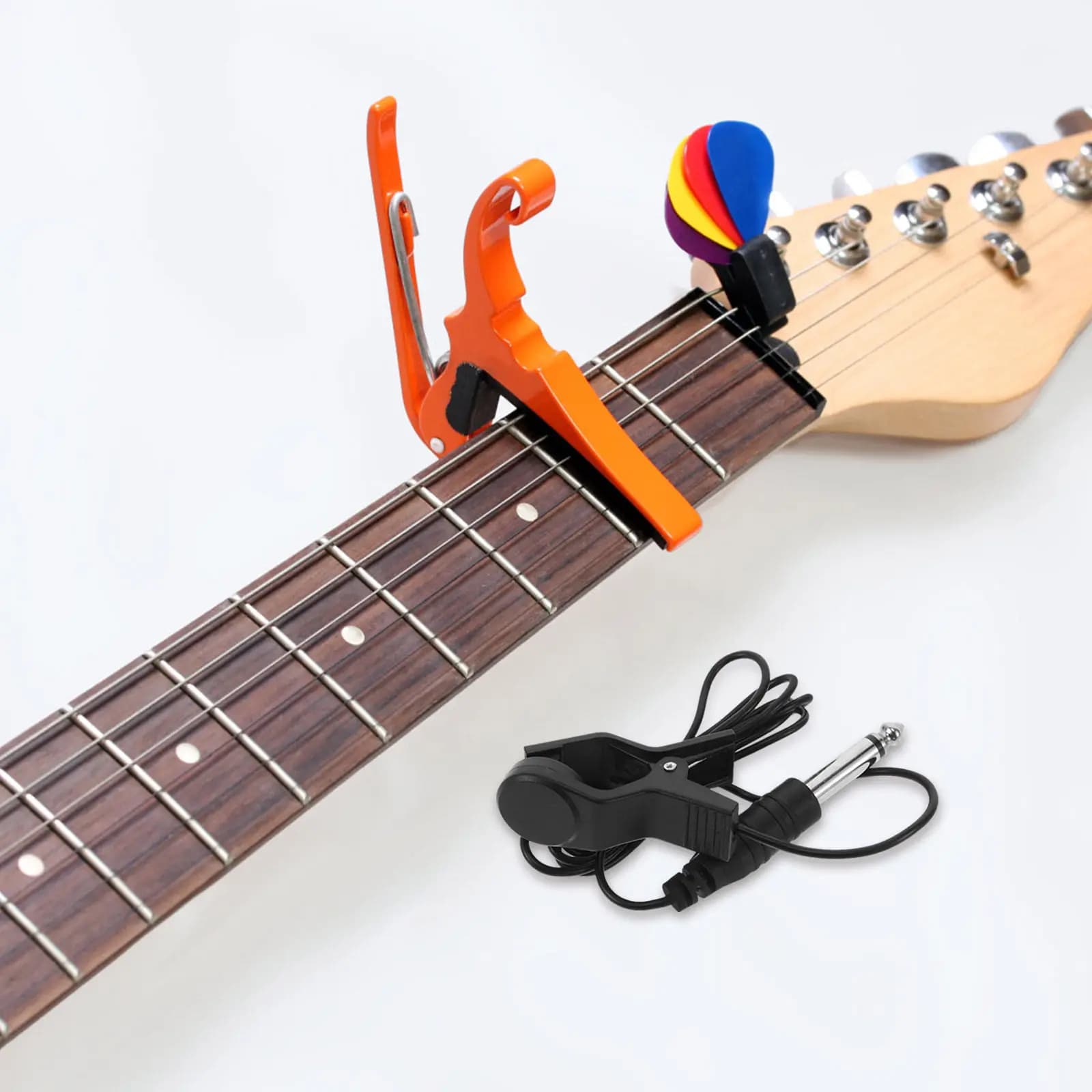 Pickup a Clip per Chitarra Acustica, Pickup per Batteria, Violino, Mandolino, Accordatore Universale per Registrazione Precisa e Performance dal Vivo