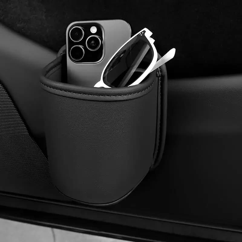 Organizer per Sedile Auto Impermeabile e Resistente all'Usura, Borsa Portaoggetti Universale, Portabicchieri Laterale Stabile per Auto