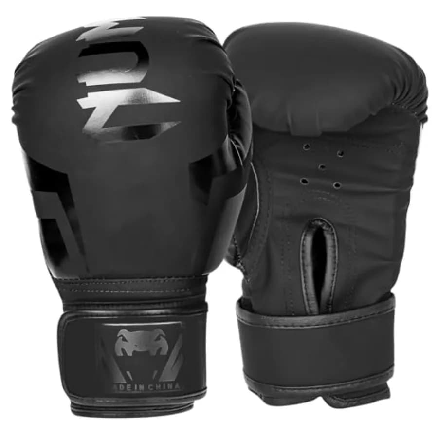 Boxing Gloves, Training Sparring, Muay Thai MMA Kickboxing, Men Women, Heavy Punching Bag Focus Mitts Pads Workout, Ventilated