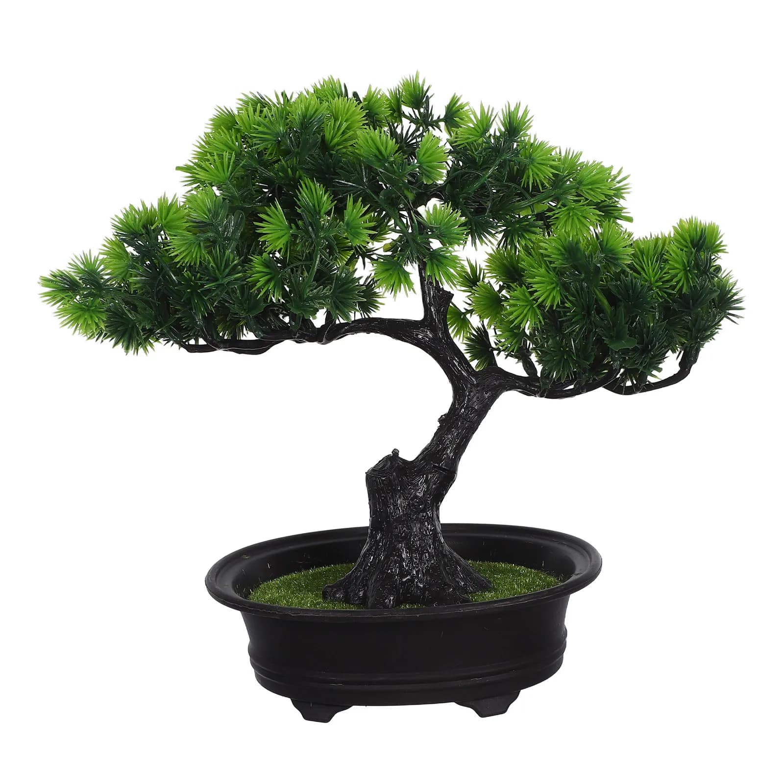 Fake Bonsai Tree Artificial Greenery Japanese Style Lifelike Zen Faux Plant for Bedroom Living Room Desktop Meditation Space