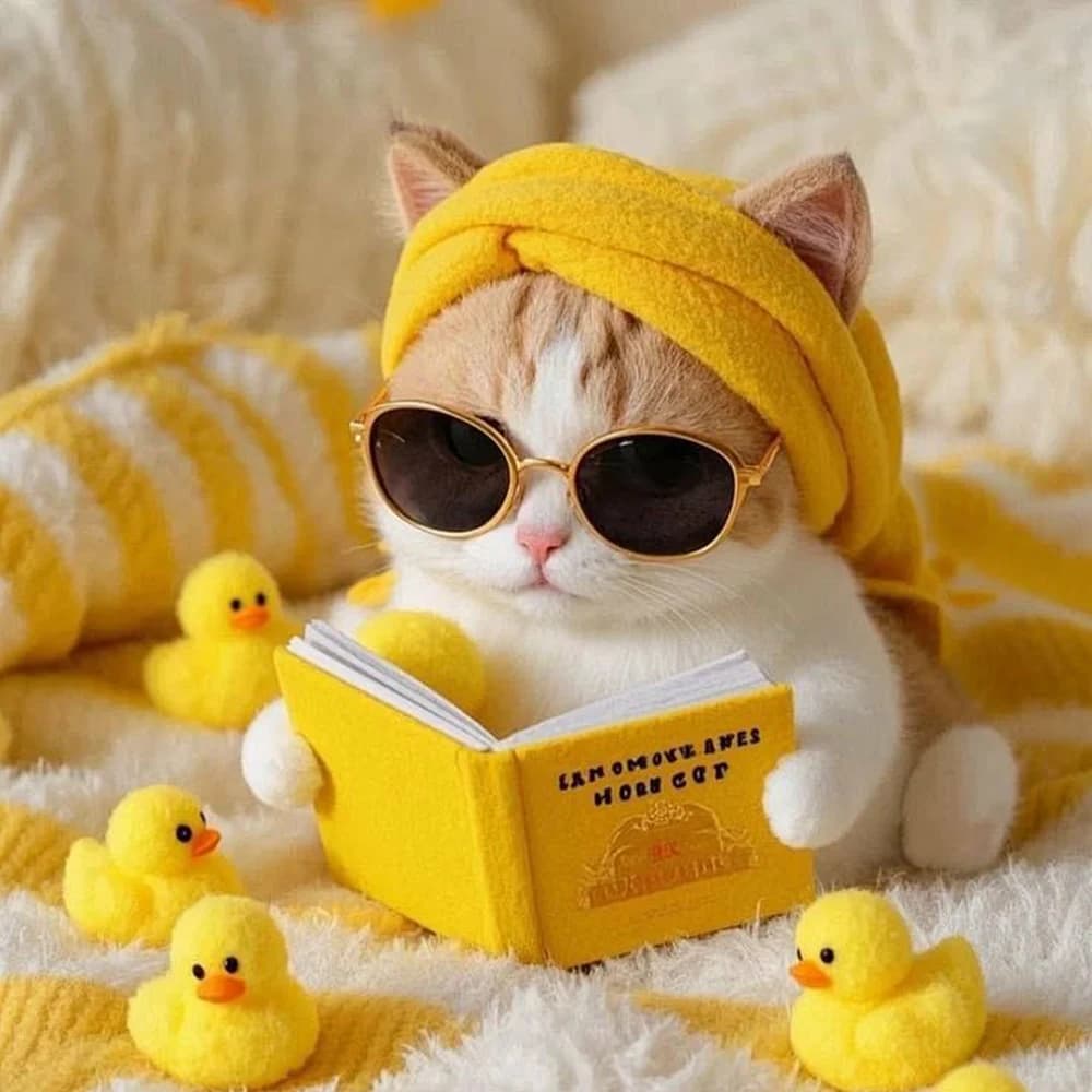 New Arrival Diamond Painting A Cat Wearing Glasses Full Square/Round Diamond Mosaic Cross Stitch DIY Handmade Home Decoration