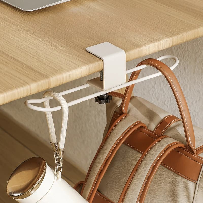 Bag Hook Non Punching Desk Side Hanging Bag Hook Multi Functional Office Desk Side Hanging Bag Hook Removable