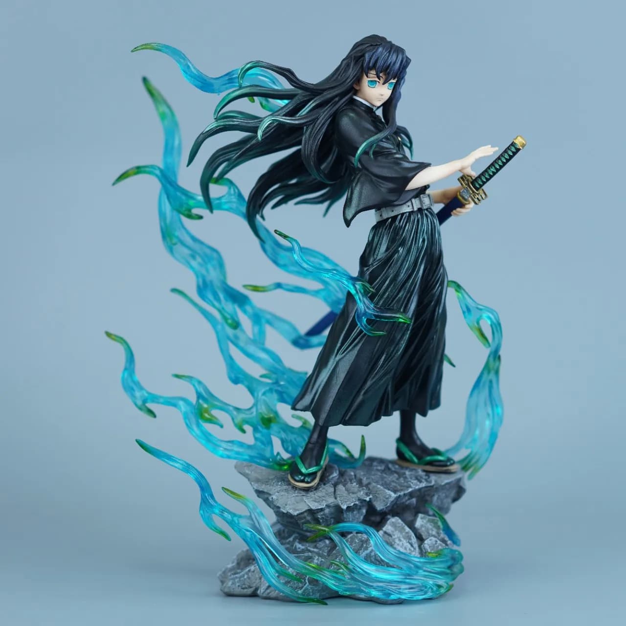 Demon Slayer Tengen Uzui Tokitou Muichirou ‌ GK Statua Anime Figura Decorazione da tavolo Modello da collezione di grandi dimensioni