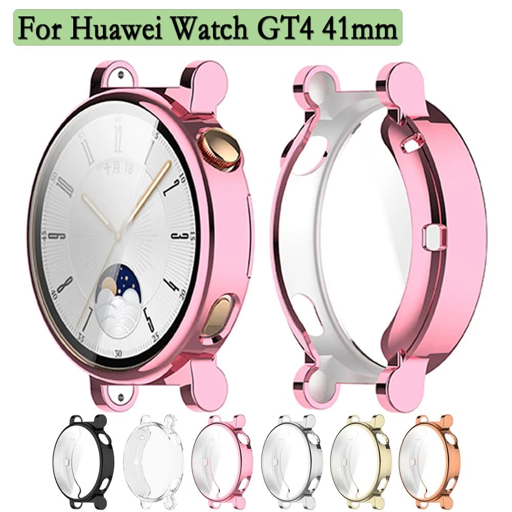 Custodia per orologio per Huawei Watch GT4 Guscio protettivo da 41 mm Cover in TPU morbida e flessibile con protezione per lo schermo