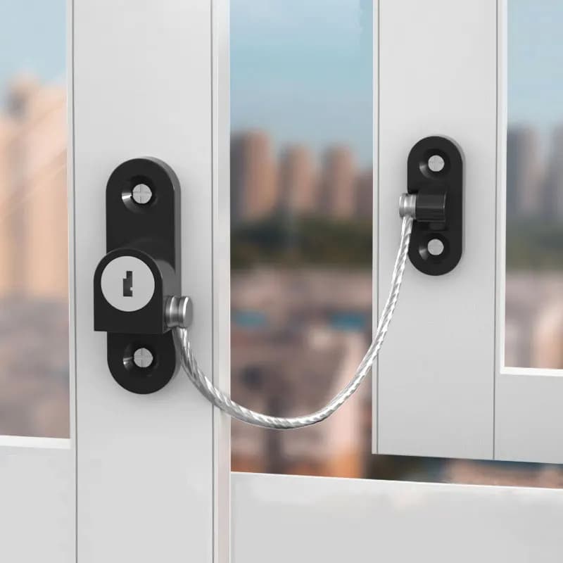 Child Safety Lock Buckle Door and Window Limit Lock Chain Lock Multifunctional Lock Window Lock Sliding Door Lock