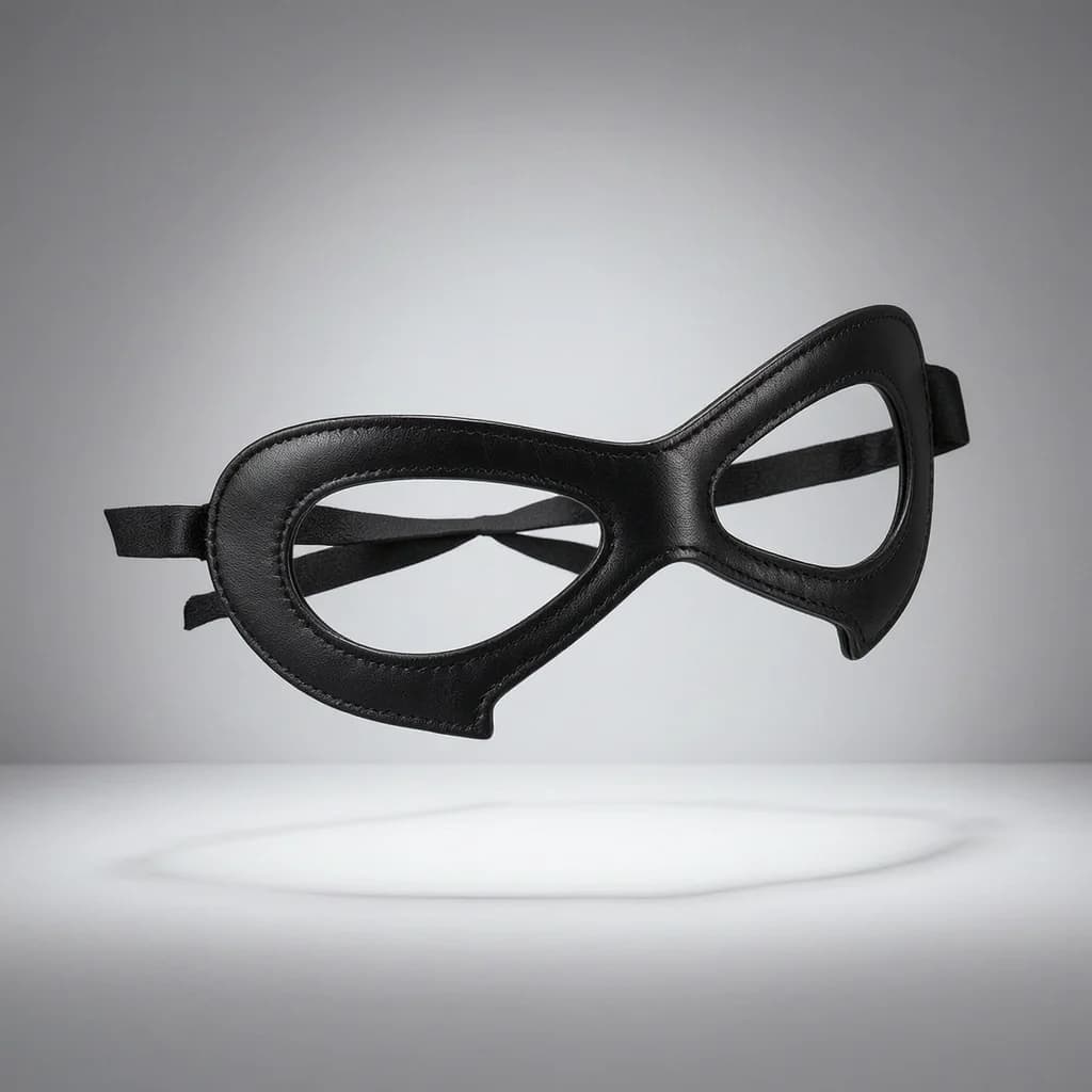 Half Face Leather Eye Mask For Cosplay Masquerade Party Bandit Ninja Costume Prop Halloween Evening Accessory