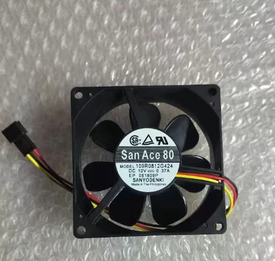 Nuovo Per Sanyo 8025 8CM 109R0812G424 12V 0.37A Ventola di Raffreddamento Alimentatore Telaio