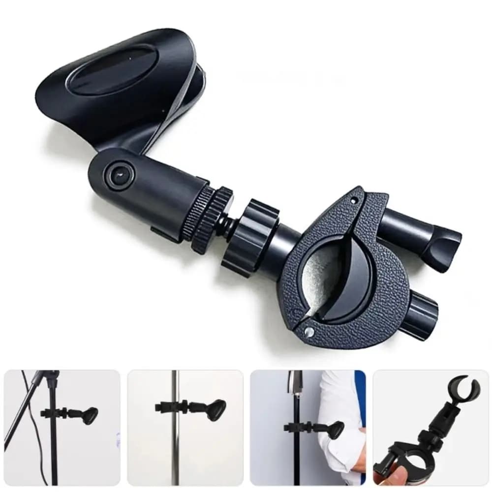 Extension Clip for Light Plastic Microphone Mounting Hardware Support for Stable Wireless Microphone Clip for Flexible Microphone Support